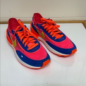 NIKE Waffle One Racer Blue Hyper Pink Women’s 6.5 Shoes Sneakers